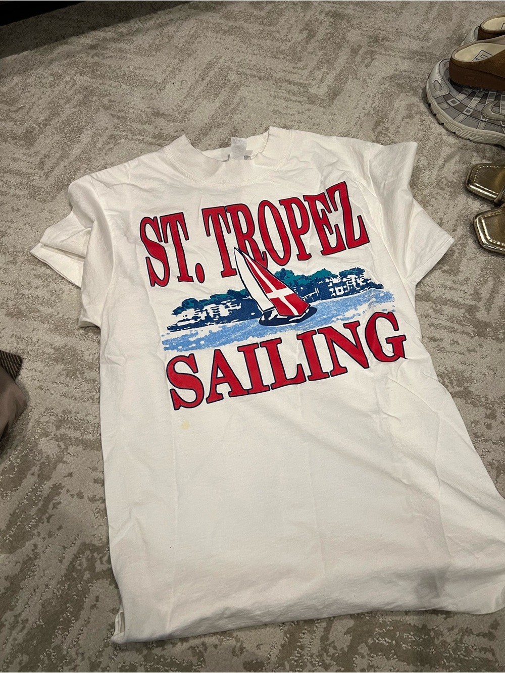 St. Tropez Sailing Graphic Tee - White